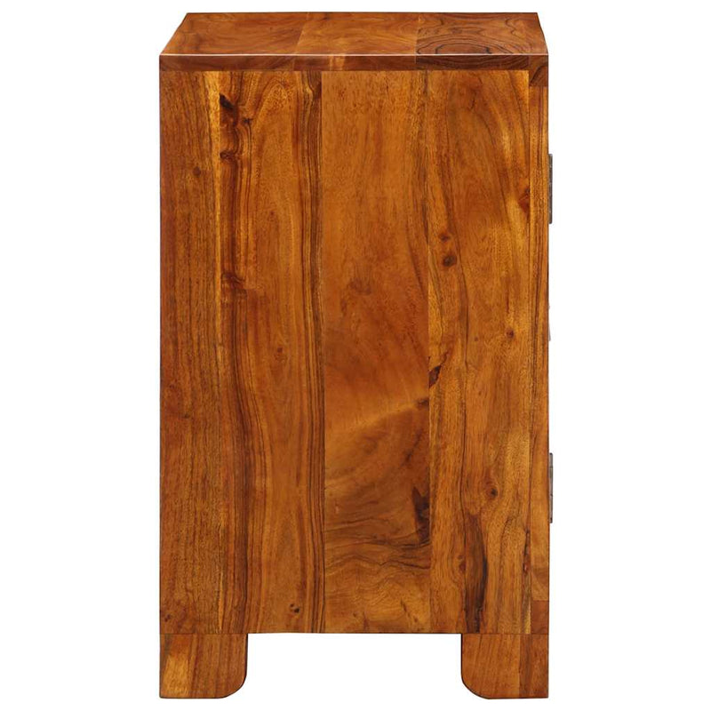 vidaXL tömörfa akácfa többszínű komód 50x35x60