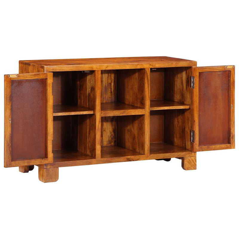 vidaXL tömörfa akácfa többszínű komód 90x35x60