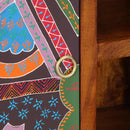 vidaXL tömörfa akácfa többszínű komód 90x35x60