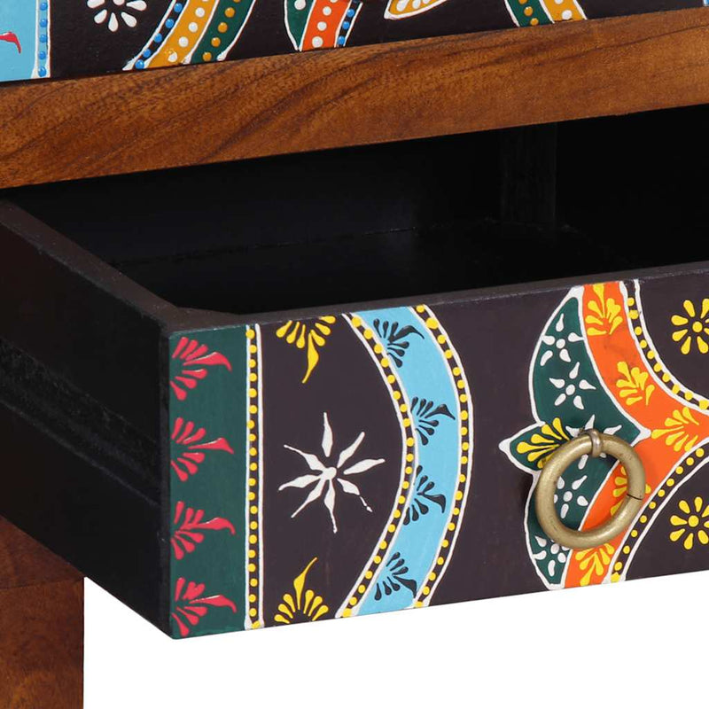 vidaXL tömörfa akácfa többszínű komód 50x35x60