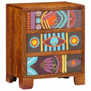 vidaXL tömörfa akácfa többszínű komód 50x35x60