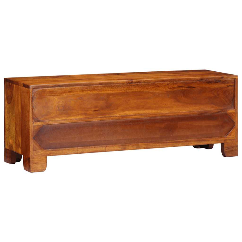 vidaXL tömör akácfa többszínű TV-szekrény 110x30x40