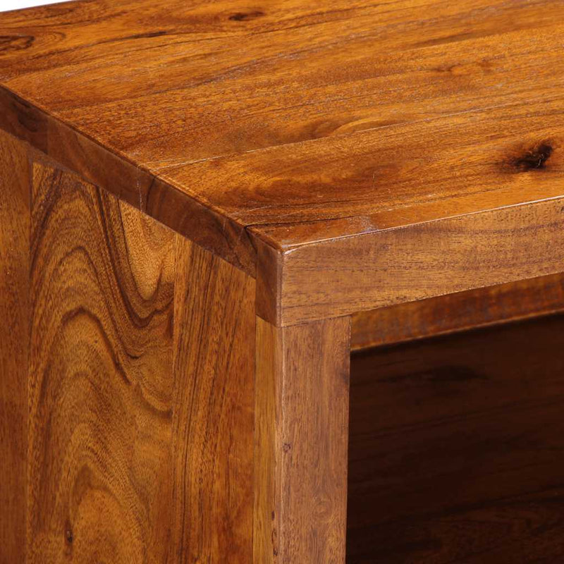 vidaXL tömör akácfa többszínű TV-szekrény 110x30x40