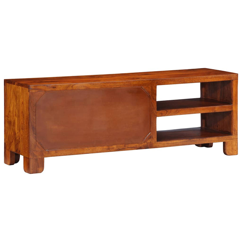 vidaXL tömör akácfa többszínű TV-szekrény 110x30x40