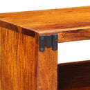 vidaXL tömör akácfa többszínű falra szerelhető TV-szekrény 90x30x30 cm