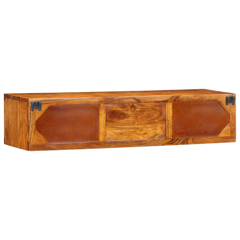 vidaXL tömör akácfa többszínű TV-szekrény 100x30x22