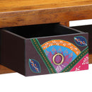 vidaXL Asztal fiókkal tárolóval Barna 110 x 50 x 73 cm Tömör akácfa