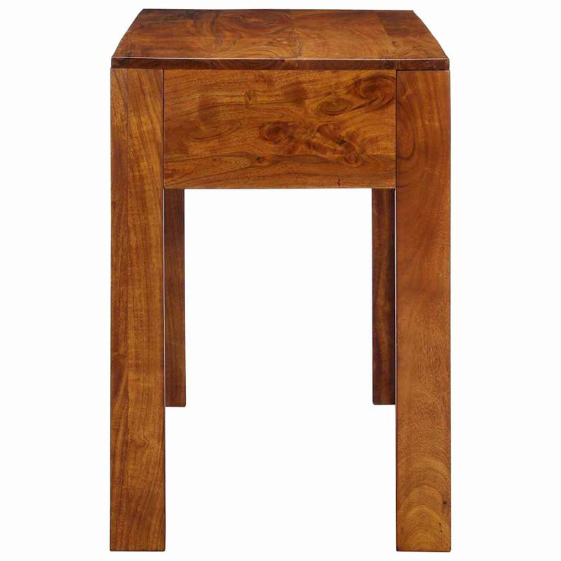 vidaXL Asztal fiókkal tárolóval Barna 110 x 50 x 73 cm Tömör akácfa