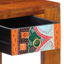 vidaXL Asztal fiókkal tárolóval Barna 100 x 50 x 75 cm Tömör akácfa