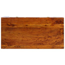 vidaXL Asztal fiókkal tárolóval Barna 100 x 50 x 75 cm Tömör akácfa