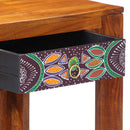 vidaXL Asztal fiókkal tárolóval Barna 100 x 50 x 75 cm Tömör akácfa