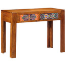 vidaXL Asztal fiókkal tárolóval Barna 100 x 50 x 75 cm Tömör akácfa