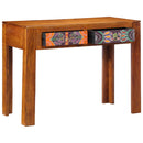 vidaXL Asztal fiókkal tárolóval Barna 100 x 50 x 75 cm Tömör akácfa