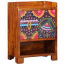 vidaXL Cipőszekrény polcokkal Barna 55 x 35 x 75 cm Tömör Akácfa