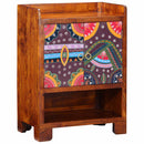 vidaXL Cipőszekrény polcokkal Barna 55 x 35 x 75 cm Tömör Akácfa