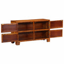 vidaXL Cipőszekrény tárolóval Barna 90 x 35 x 55 cm Tömör Akácfa