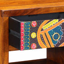 vidaXL Éjjeliszekrény fiókkal Barna 40 x 35 x 35 cm tömör akácfa