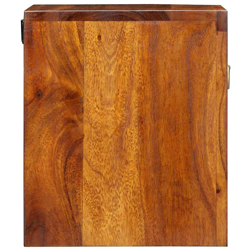 vidaXL Éjjeliszekrény fiókkal 2 pcs Barna 40 x 35 x 35 cm tömör akácfa