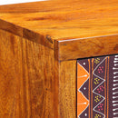 vidaXL Éjjeliszekrény fiókkal Barna 35 x 30 x 22 cm tömör akácfa