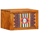 vidaXL Éjjeliszekrény Barna 35 x 30 x 22 cm Tömör Akácfa és Műanyag Fa