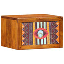 vidaXL Éjjeliszekrény fiókkal Barna 35 x 30 x 22 cm tömör akácfa