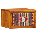 vidaXL Éjjeliszekrény Barna 35 x 30 x 22 cm Tömör Akácfa és Műanyag Fa