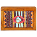 vidaXL Éjjeliszekrény fiókkal Barna 35 x 30 x 22 cm tömör akácfa