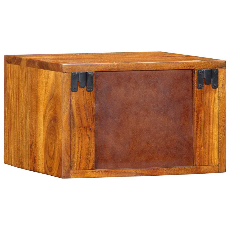 vidaXL Éjjeliszekrény fiókkal 2 pcs Barna 35 x 30 x 22 cm tömör akácfa