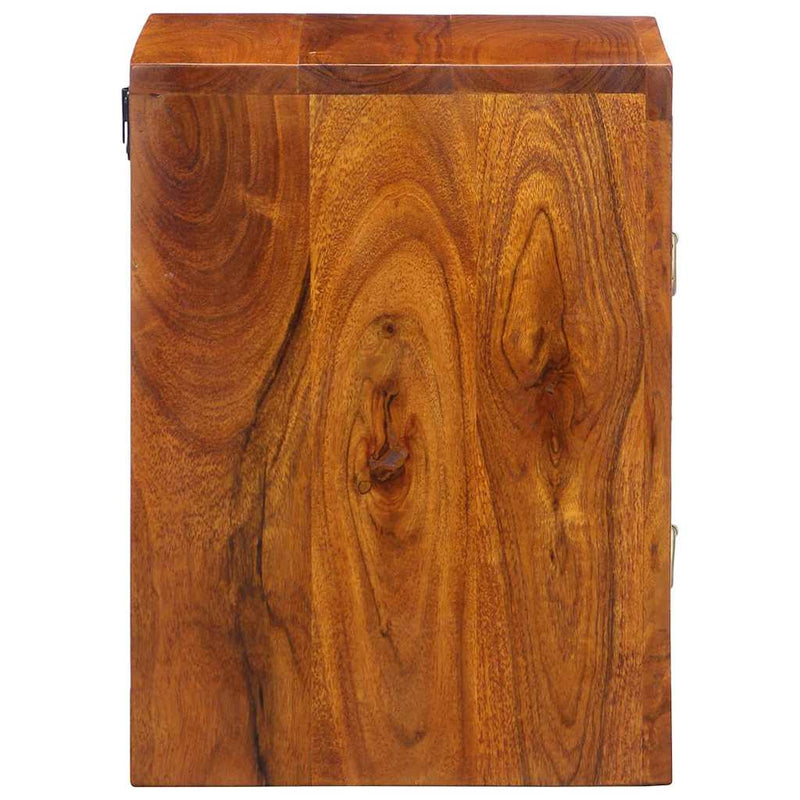 vidaXL Éjjeliszekrény fiókkal 2 pcs Barna 35 x 30 x 40 cm tömör akácfa