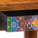 vidaXL Öltözködőasztal fiókkal Barna 90 x 45 x 75 cm Tömör akácfa