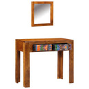 vidaXL Öltözködőasztal fiókkal Barna 90 x 45 x 75 cm Tömör Akácfa