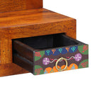 vidaXL Fali Szekrény fiókkal Barna 40 x 20 x 50 cm Tömör akácfa