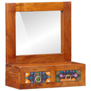 vidaXL Fali Szekrény fiókkal Barna 40 x 20 x 50 cm Tömör akácfa