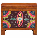 vidaXL Tároló Doboz Sokszínű 50 x 30 x 40 cm tömör akácfa