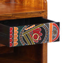 vidaXL Cipőpad Sokszínű 100 x 35 x 45 cm tömör akácfa