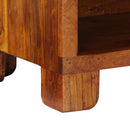 vidaXL Cipőpad Sokszínű 100 x 35 x 45 cm tömör akácfa