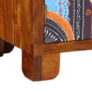 vidaXL Cipőpad mézbarna 100 x 35 x 45 cm tömör akácfa