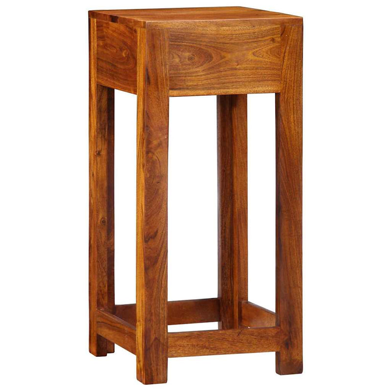 vidaXL Telefonállvány fiókkal Barna 35 x 35 x 75 cm Tömör akácfa