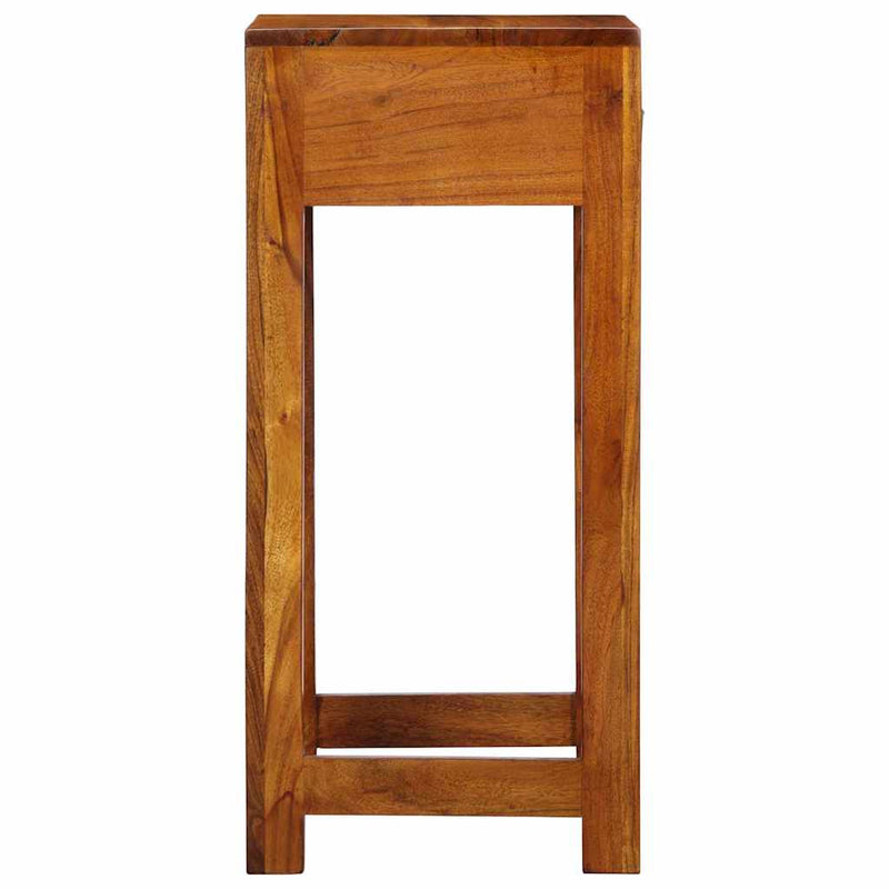 vidaXL Telefonállvány fiókkal Barna 35 x 35 x 75 cm Tömör akácfa