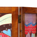 vidaXL Szobaelválasztó Barna 105 x 160 cm tömör akácfa