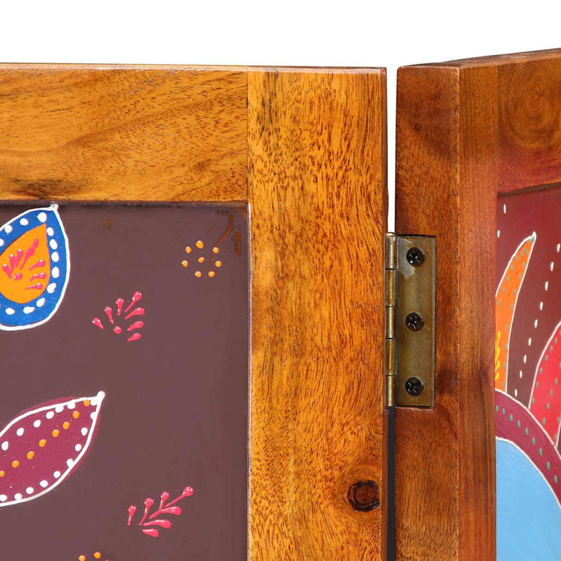 vidaXL Szobaelválasztó Barna 105 x 180 cm tömör akácfa