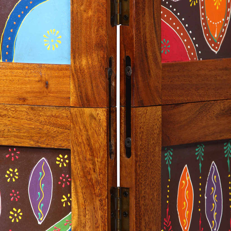 vidaXL Szobaelválasztó Barna 105 x 180 cm tömör akácfa