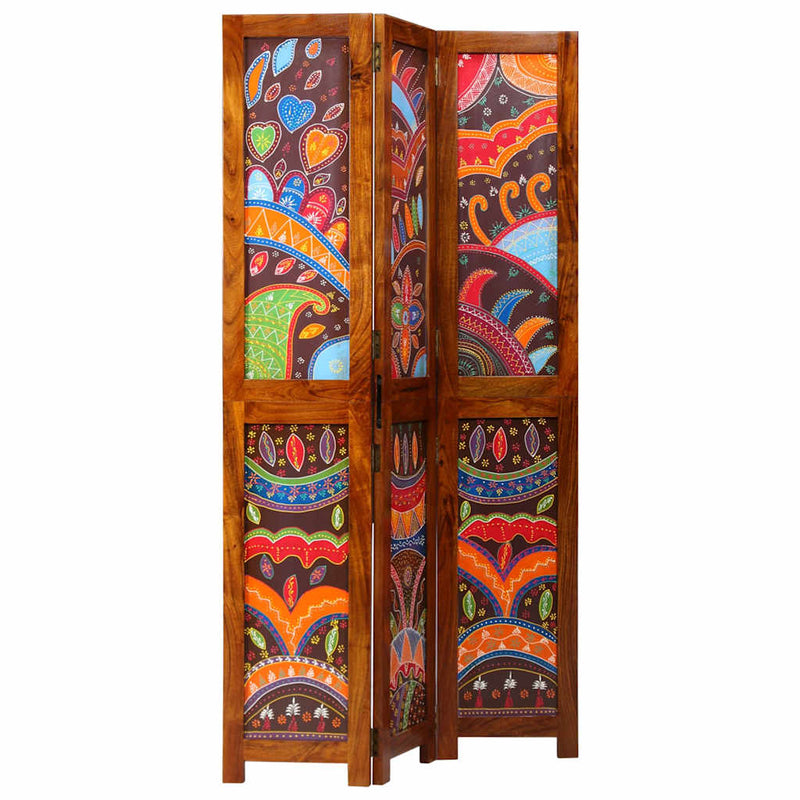 vidaXL Szobaelválasztó Barna 105 x 180 cm tömör akácfa