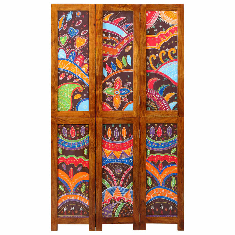 vidaXL Szobaelválasztó Barna 105 x 180 cm tömör akácfa