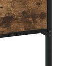 vidaXL füstös tölgy színű fém ágykeret matrac nélkül 90 x 200 cm