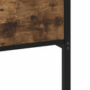vidaXL füstös tölgy színű fém ágykeret matrac nélkül 135 x 190 cm