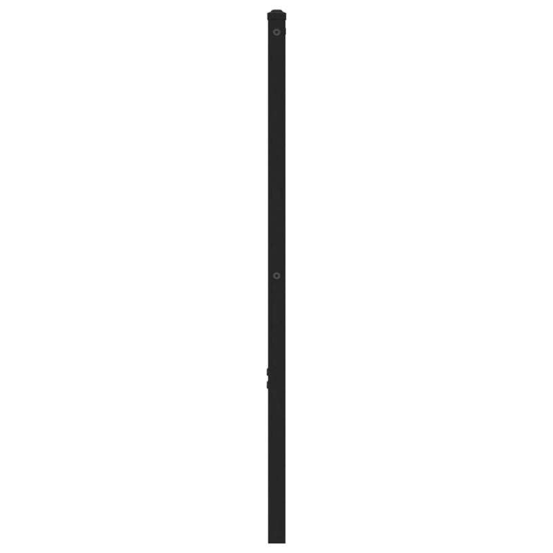 vidaXL füstös tölgy színű szerelt fa és vas fejtámla 160 cm