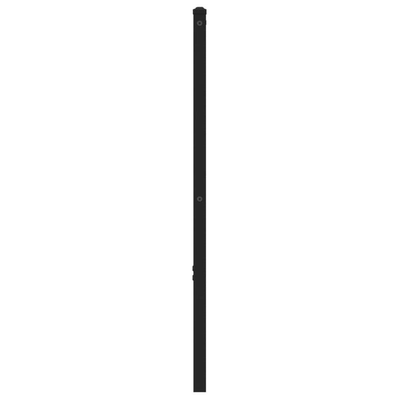 vidaXL füstös tölgy színű szerelt fa és vas fejtámla 180 cm