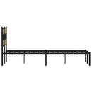 vidaXL sonoma tölgy színű fém ágykeret matrac nélkül 120 x 190 cm