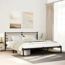 vidaXL sonoma tölgy színű fém ágykeret matrac nélkül 180 x 200 cm